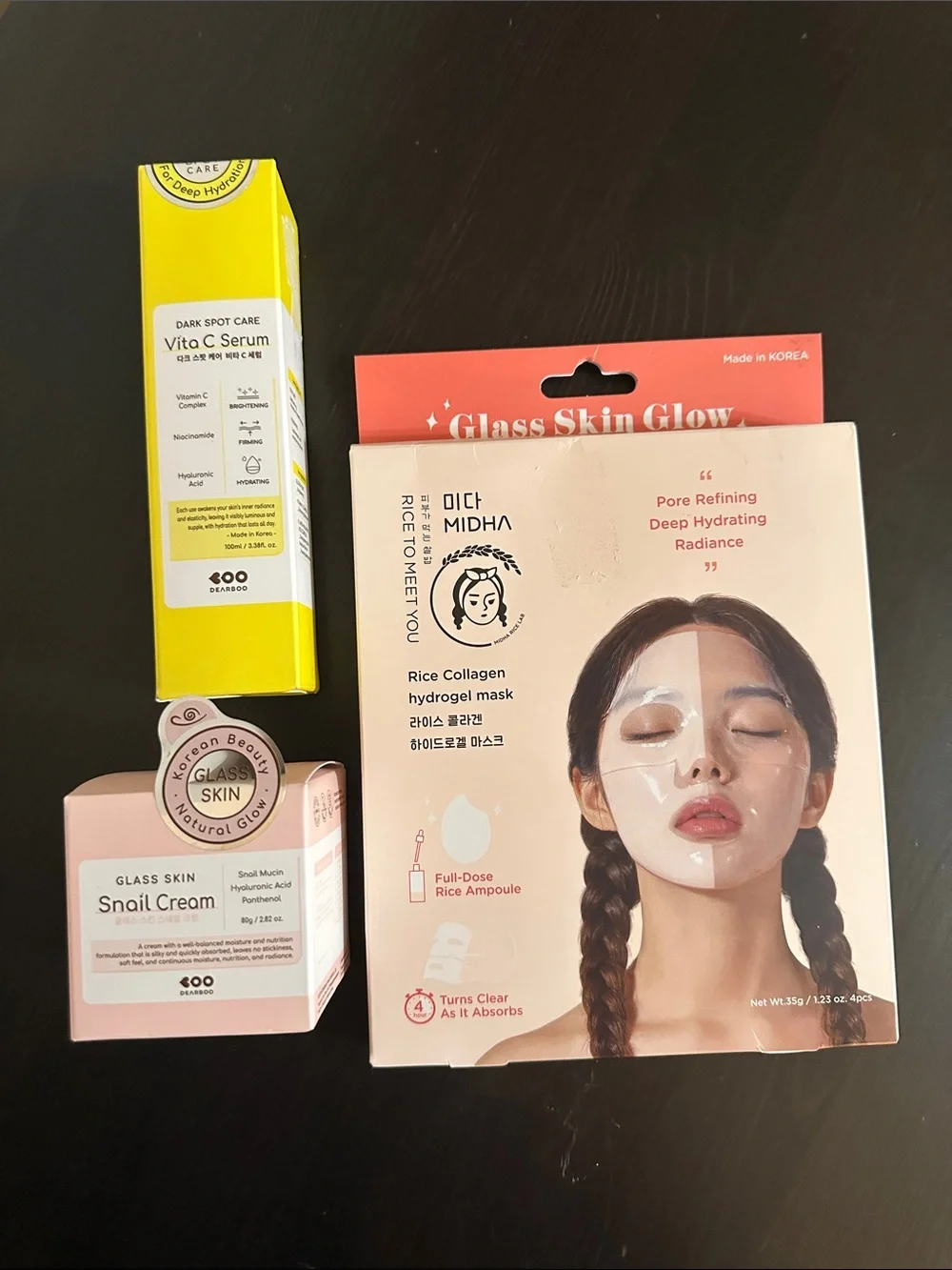 Glass Skin Glow Rice Collagen Hydrogel Mask set